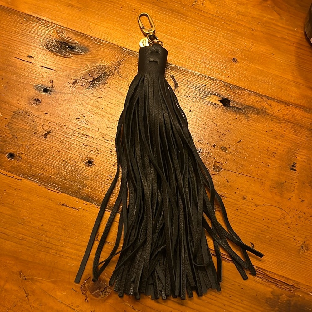 HOBO leather tassel keychain